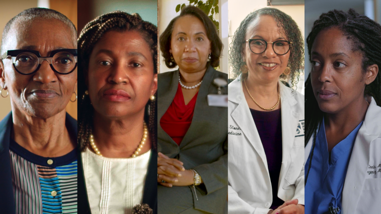 Combined portraits of the Black female doctors featured in the documentary