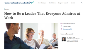 How to Be a Leader That Everyone Admires at Work Preview Image
